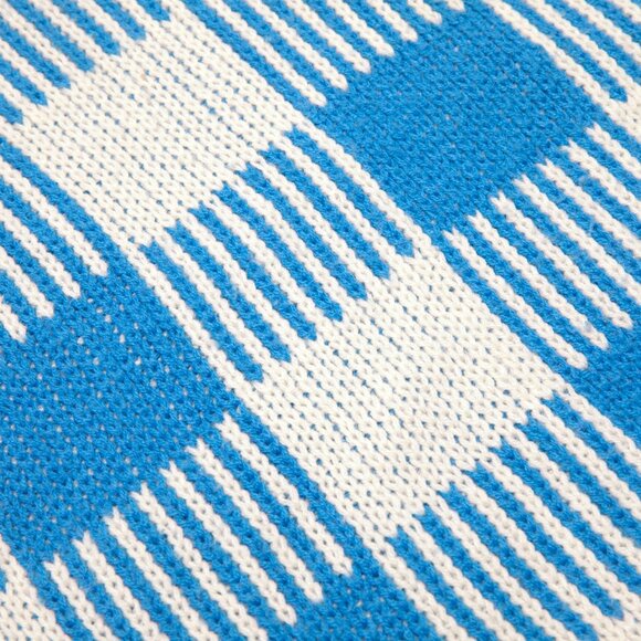 Sundazed (Austria) Structured Jacquard, Checkerboard, Mid-Century - Picture 3 of 6